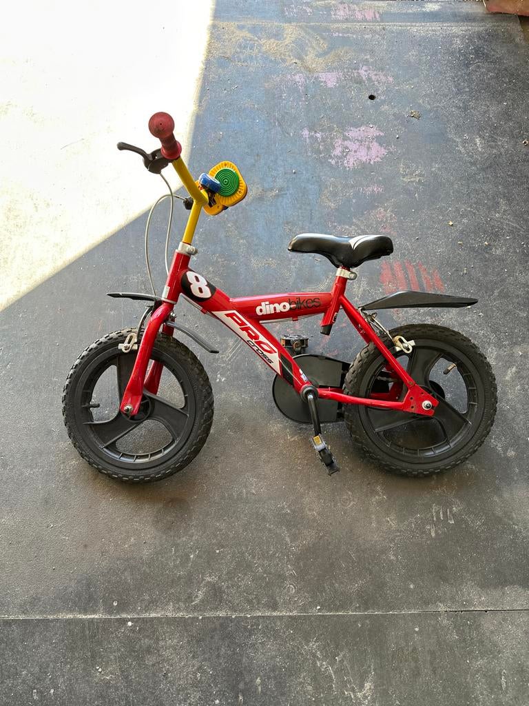 Dino Bikes Crossfiets met gashendel en handremmen 14 inch, Ophalen of Verzenden, Gebruikt, Velgrem, 16 tot 20 inch