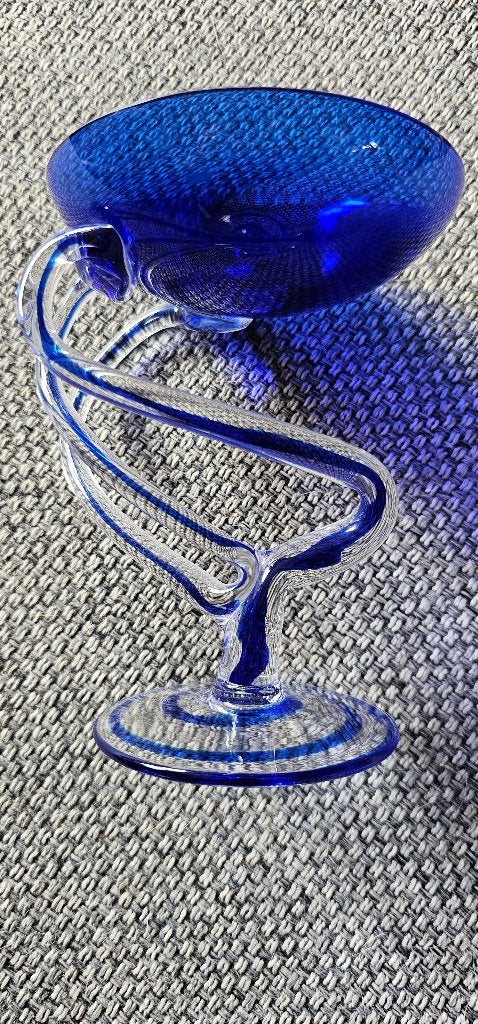 Jozefina Krosno glazen Jefflyfish schaal / kunstwerk, Antiek en Kunst, Antiek | Glas en Kristal, Ophalen