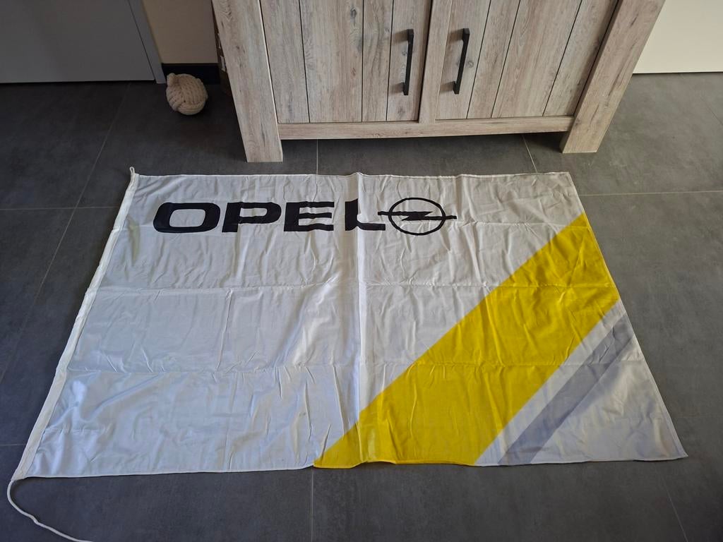 Opel vlag, Ophalen of Verzenden, Zo goed als nieuw, Reclamebord
