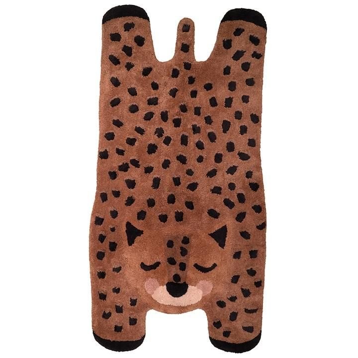 Kindervloerkleed Vloerkleed Kleine Cheetah Nattiot, Nattiot, Nieuw, Ophalen of Verzenden, Contact@nattiot.fr