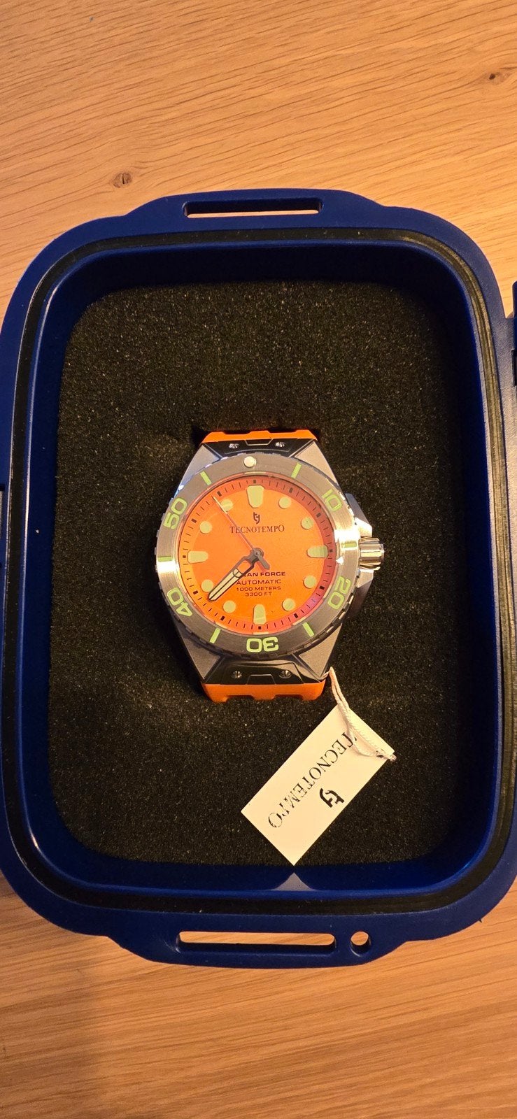 Tecnotempo Ocean Force Automatic, Zwart, Nieuw, Ophalen of Verzenden, Waterdicht