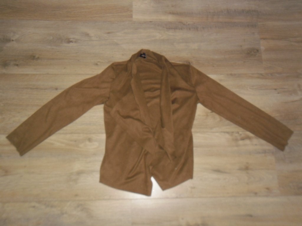 Enjoy Bruin/Beige Jasje Met Suede Look Maat L (NIEUW), Maat 38/40 (M), Beige, Enjoy, Nieuw