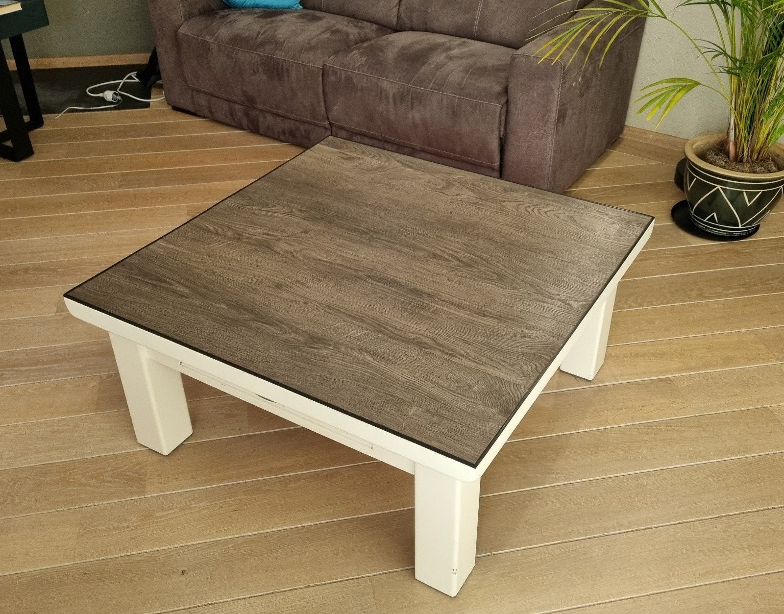 Salontafel gratis op te halen, Huis en Inrichting, Tafels | Salontafels, Ophalen, Gebruikt, 50 tot 100 cm, Vierkant