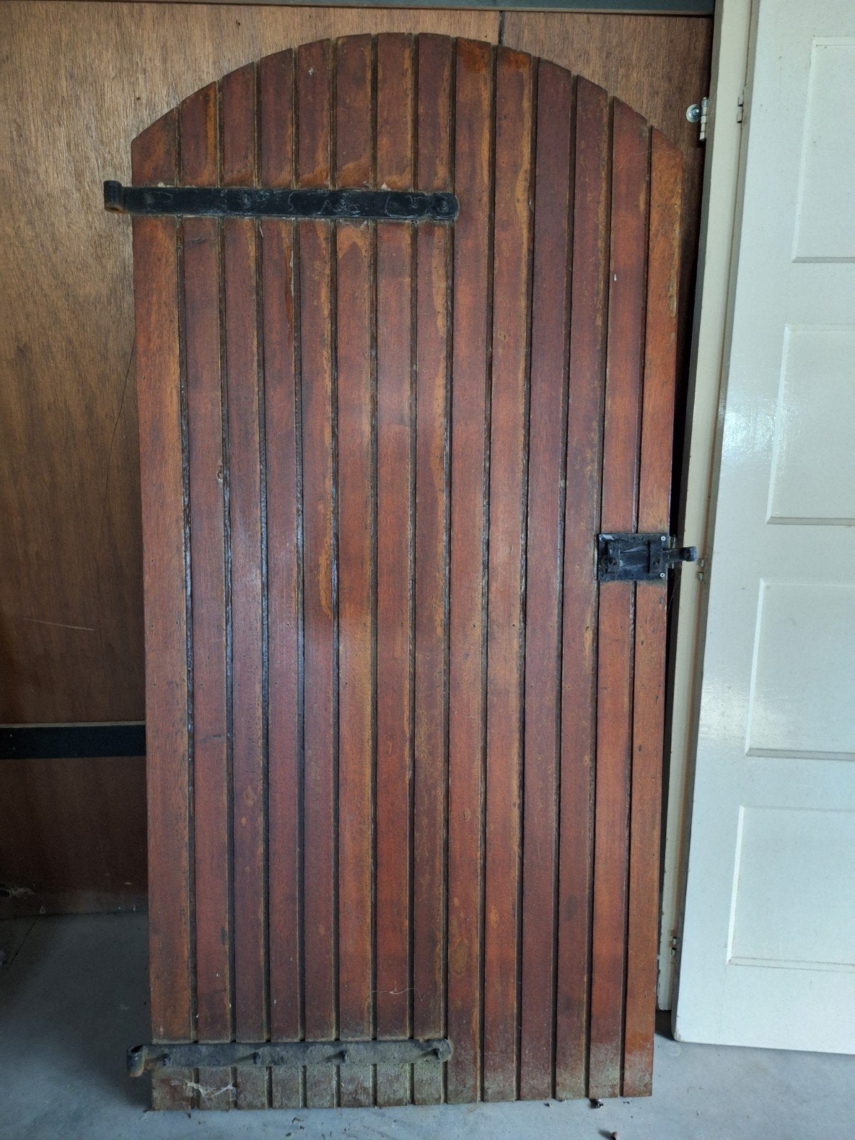 Houten tuindeur 194x95 cm, Ophalen, Gebruikt, 80 tot 100 cm, Minder dan 200 cm