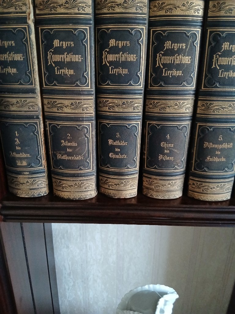 Meyers Lexikon van 1888, 4. Oplage Band 1-18, Overige onderwerpen, Bibliograph. Institut Leipzig/Duitsland, Ophalen, Gelezen