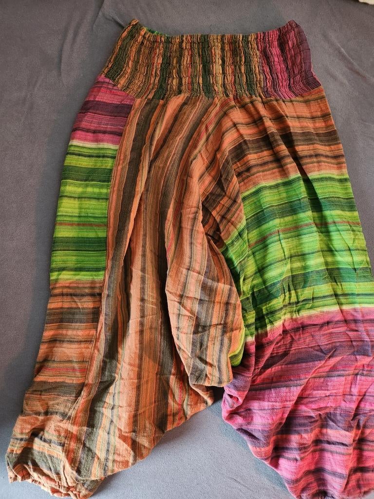 Comfortabele Harembroek - Universele Maat, 100% Katoen, Kleding | Dames, Broeken en Pantalons, Gedragen, Maat 38/40 (M), Overige kleuren