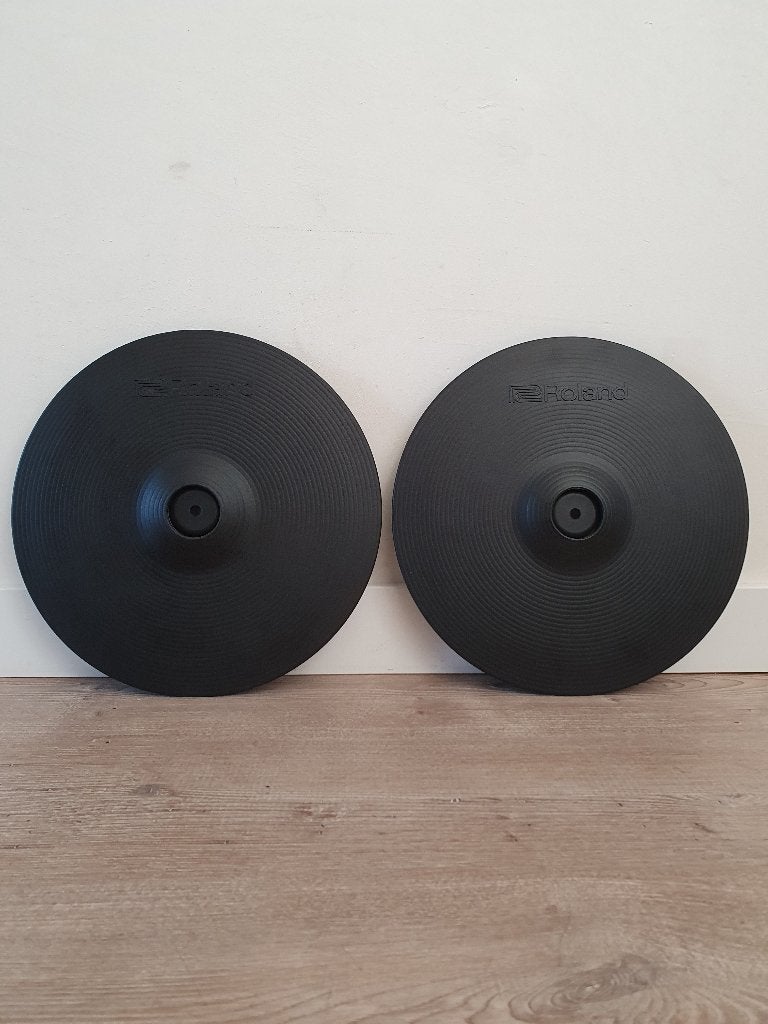 Roland CY-12C Crash Cymbal | Zwart | Elektronisch Drumstel, Roland, Drums of Percussie, Ophalen of Verzenden, Zo goed als nieuw
