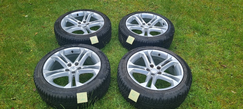 18' winterbanden op mooie lichtmetalen velgen, Auto-onderdelen, Banden en Velgen, Ophalen, 18 inch, Gebruikt, Velg(en)