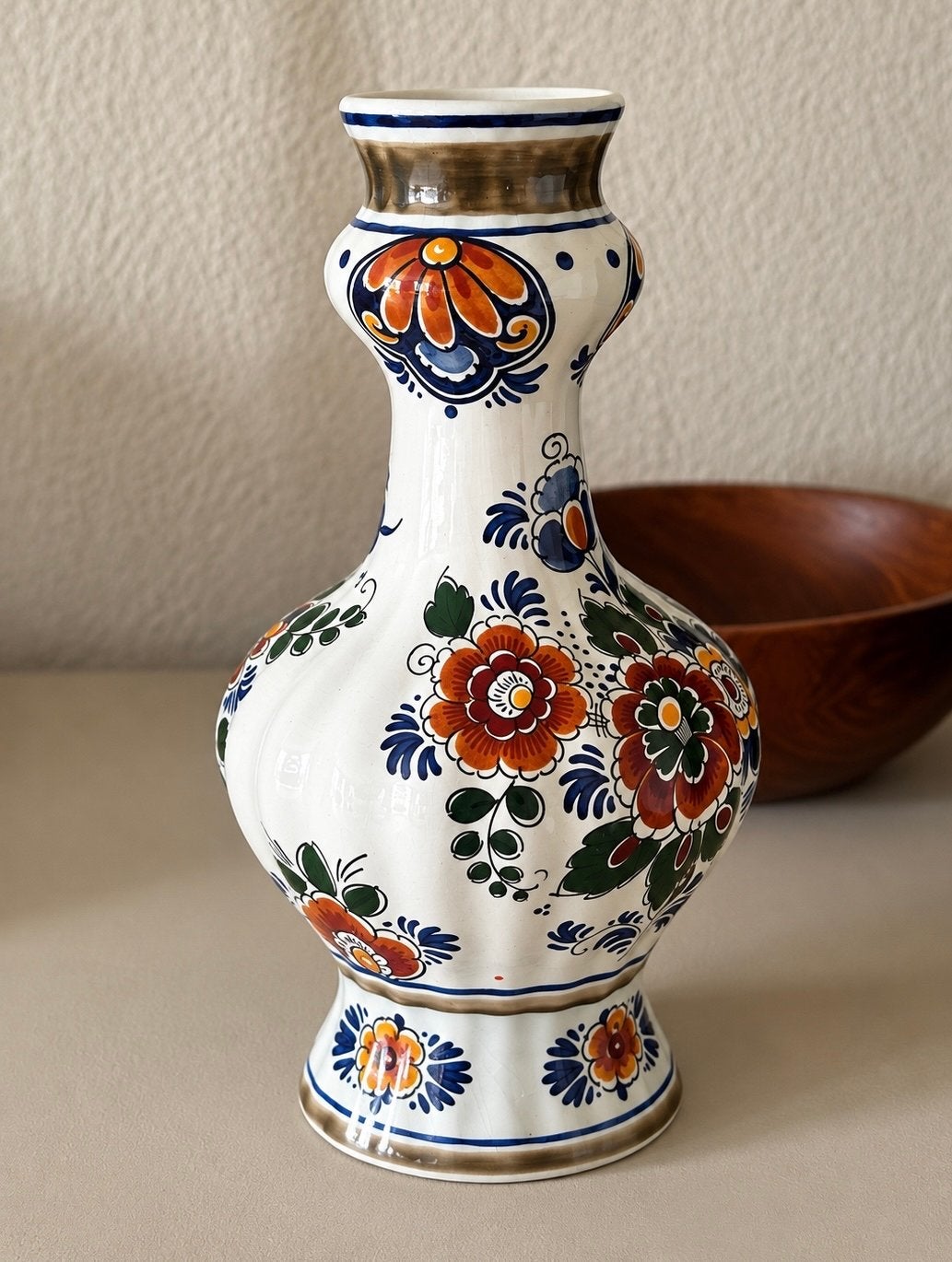 Delft polychroom vaas Holland 446, Ophalen of Verzenden