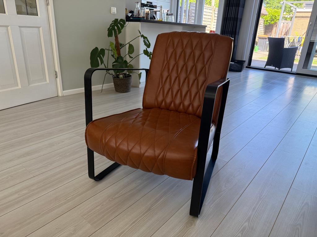 Fauteuil / stoel van Eleonora, Huis en Inrichting, Fauteuils, Ophalen, Gebruikt, 75 tot 100 cm, 50 tot 75 cm