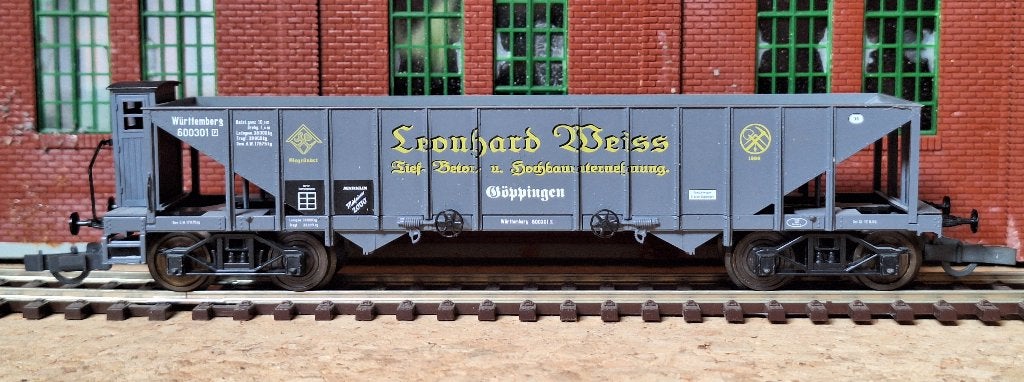 Trechterwagon grijs Leonhard Weiß, Gebruikt, Gelijkstroom, Wagon, Ophalen of Verzenden