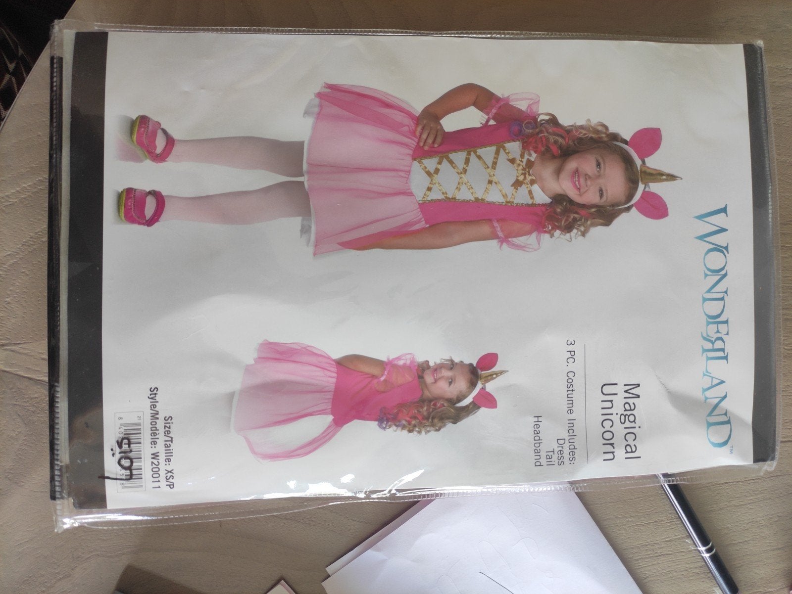 verkleedset unicorn, Kinderen en Baby's, Carnavalskleding en Verkleedspullen, Ophalen of Verzenden, Nieuw, 104 of kleiner, Meisje