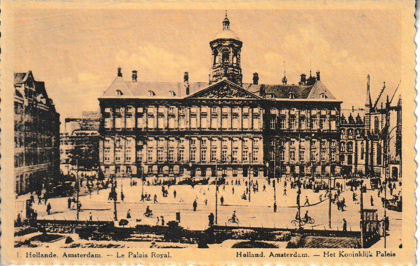 AMSTERDAM - LE PALAIS ROYAL, Ophalen of Verzenden, 1920 tot 1940, Ongelopen, Noord-Holland