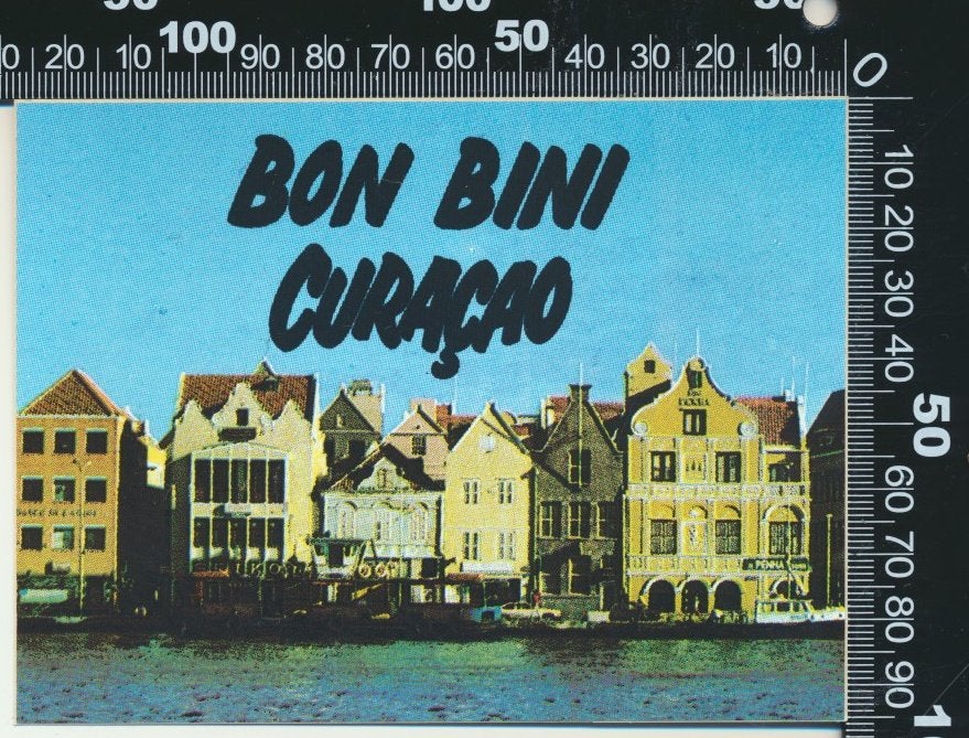 Sticker: Curacao - Bon Bini (2), Verzamelen, Stickers, Zo goed als nieuw, Bedrijf of Vereniging, Ophalen of Verzenden