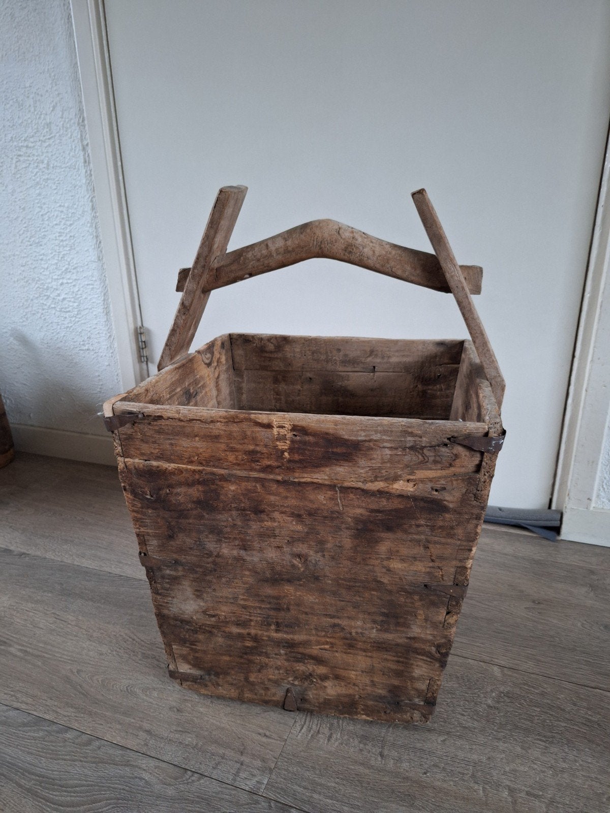 Mooie oude rijstbak met handvat voor landelijk interieur, Ophalen, Minder dan 50 cm, Minder dan 50 cm, 5 – 50