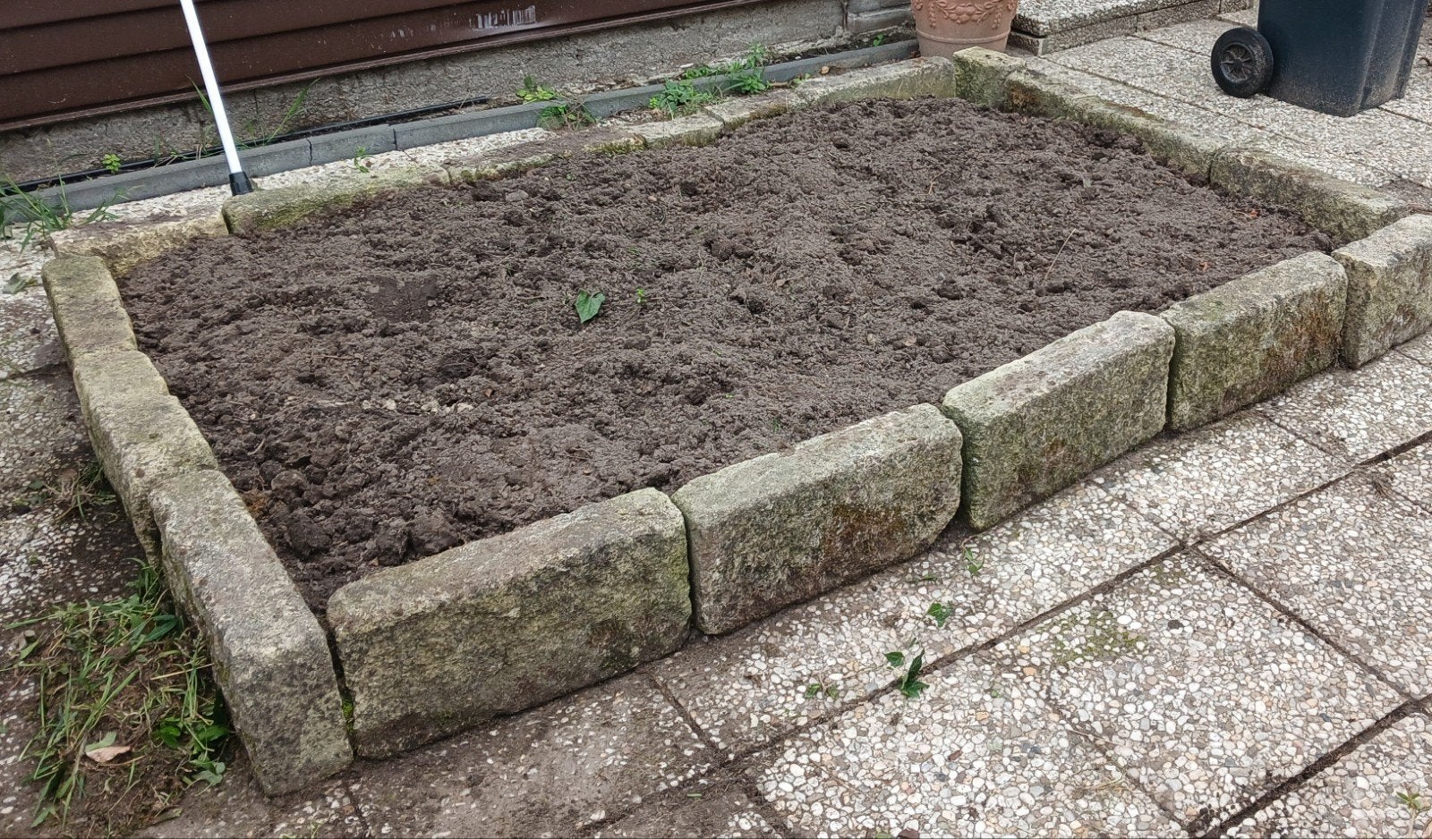Natuurstenen borderblokken voor tuin of verhoogde plantenbak, Ophalen, Gebruikt, Natuursteen, Minder dan 25 cm