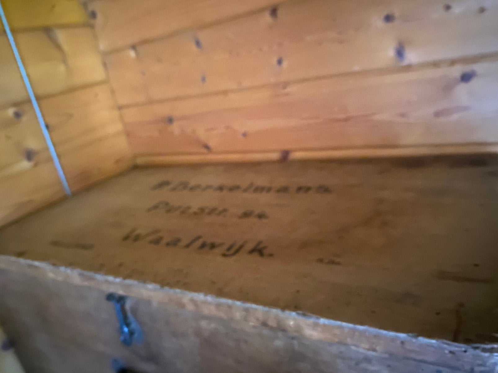 Oude transportkist, Huis en Inrichting, Ophalen, Gebruikt, Minder dan 50 cm