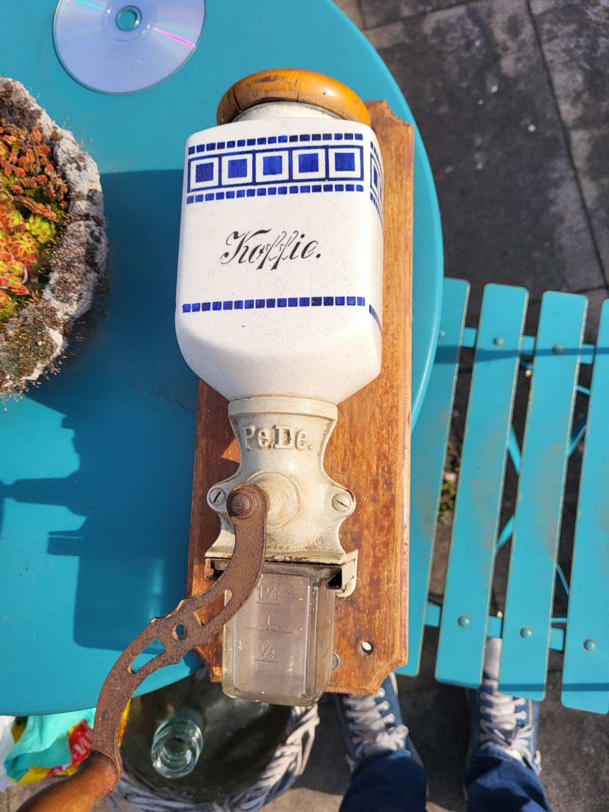 Antieke PeDe koffiemolen - Wandmodel, Antiek en Kunst, Ophalen of Verzenden