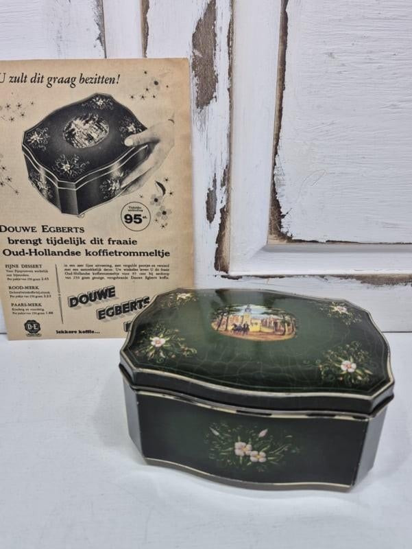 Douwe Egberts blikje jaren 50-60, Antiek en Kunst, Ophalen of Verzenden