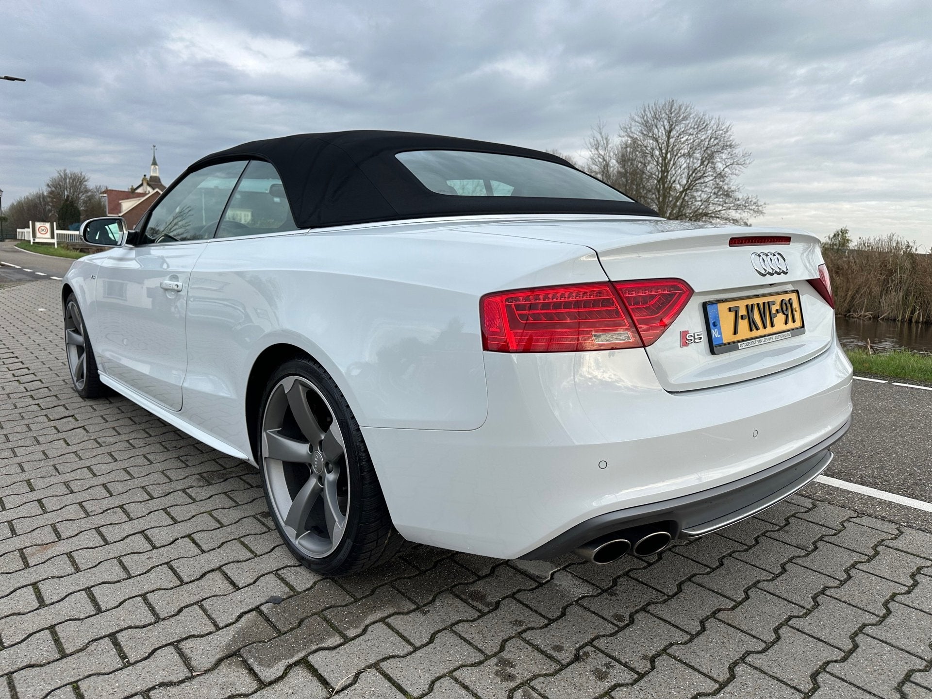 Audi A5 Cabriolet 3.0 TFSI S5 quattro Pro Line, Leder, B&O,, Automaat, Euro 5, Gebruikt, Zwart