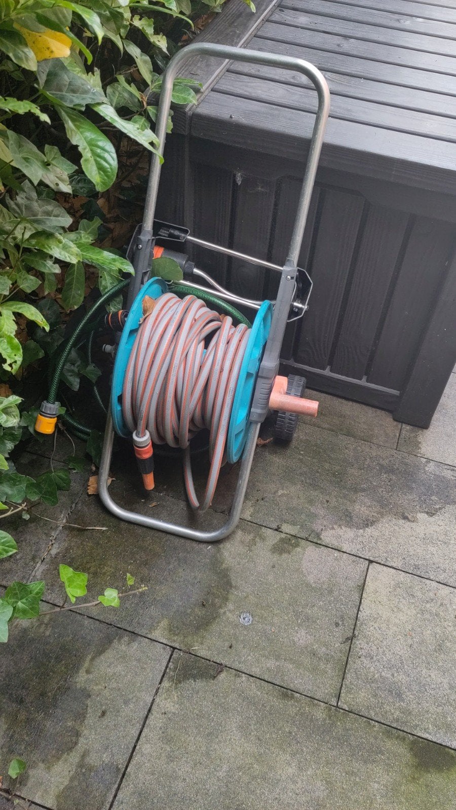 Gardena tuinslang op haspel, 20 meter, in goede staat, Ophalen, Gebruikt, Tuinslang