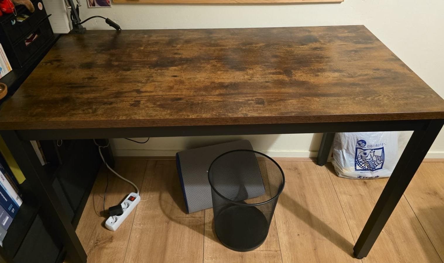 Stevig bureau / Office Desk 60x120, Huis en Inrichting, Ophalen, Hout, Bruin, Zo goed als nieuw