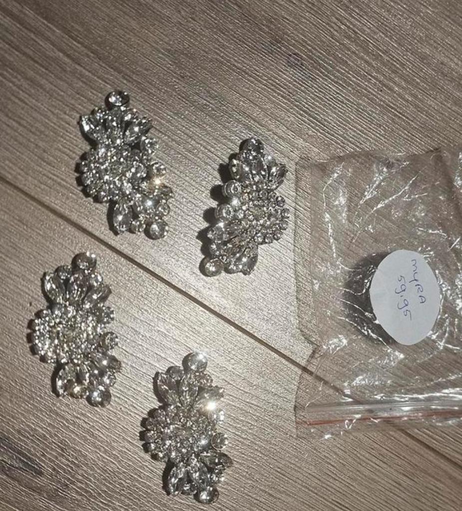Schoenclips met strass steentjes - set van 4, Overige kleuren, Overige typen, Nieuw, Ophalen of Verzenden