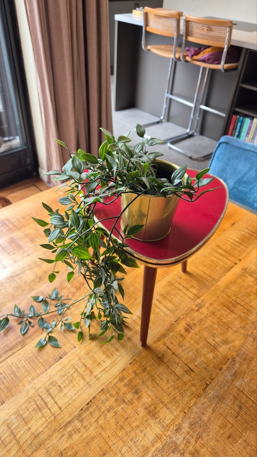 IKEA FEJKA kunstplant met gouden DAIDAI bloempotje, Binnen, Groen, Onderhoudsvrij, Kunstplant