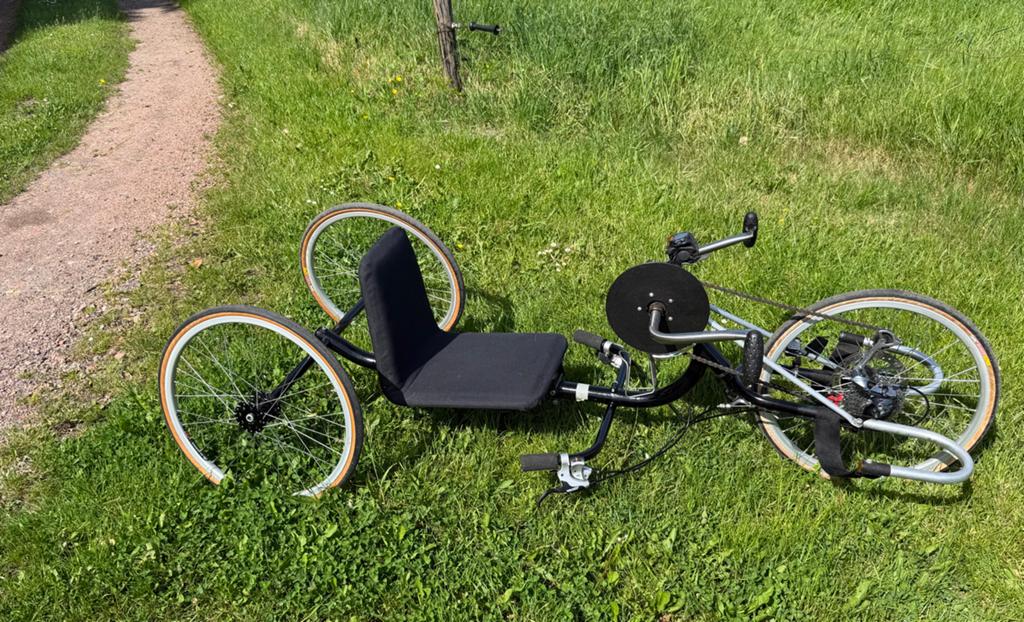 Varna vast frame handbike, Onderstuur, Zo goed als nieuw, Schijfrem, Ophalen