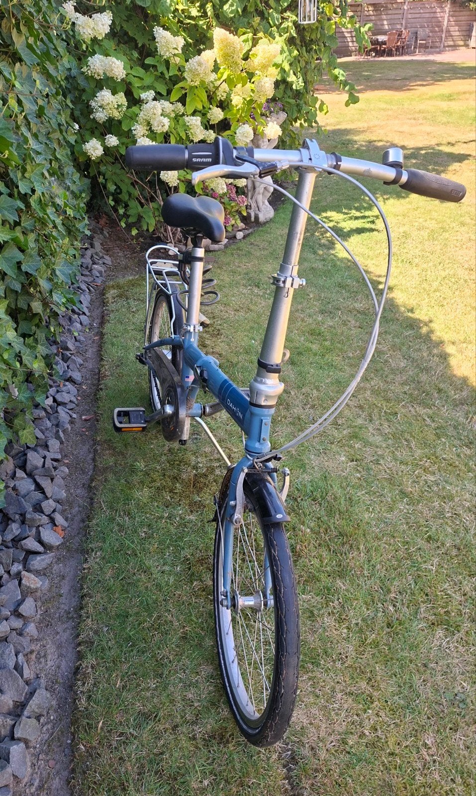 Dahon Vitesse Vouwfiets met Draaghoes - Lichtblauw, Ophalen, 20 inch of meer, Gebruikt, Versnellingen