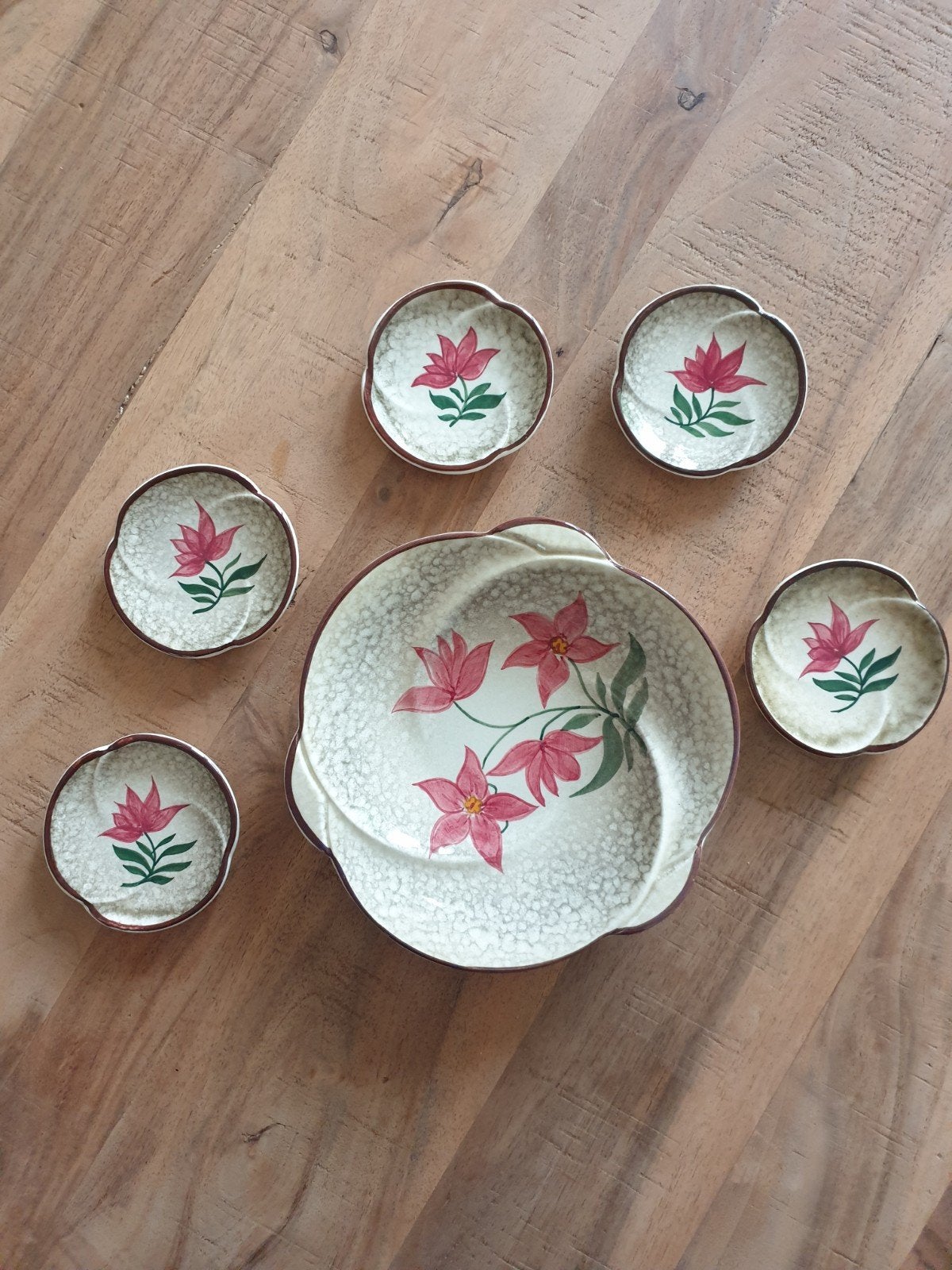 Claudia Braun (BMW/VOLVO) Petit Four Set. Lees info., Ophalen of Verzenden, Porselein, Overige stijlen, Bord(en)