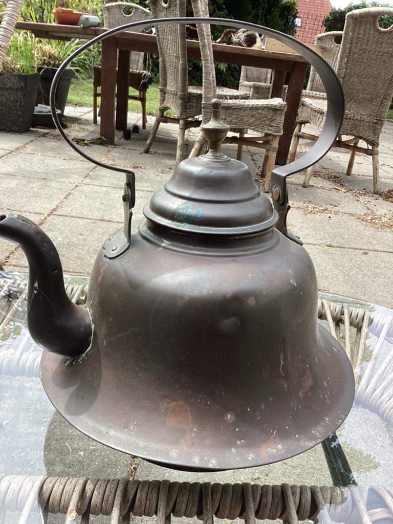Antieke Koperen Waterketel - Decoratief Stuk, Ophalen of Verzenden, Koper