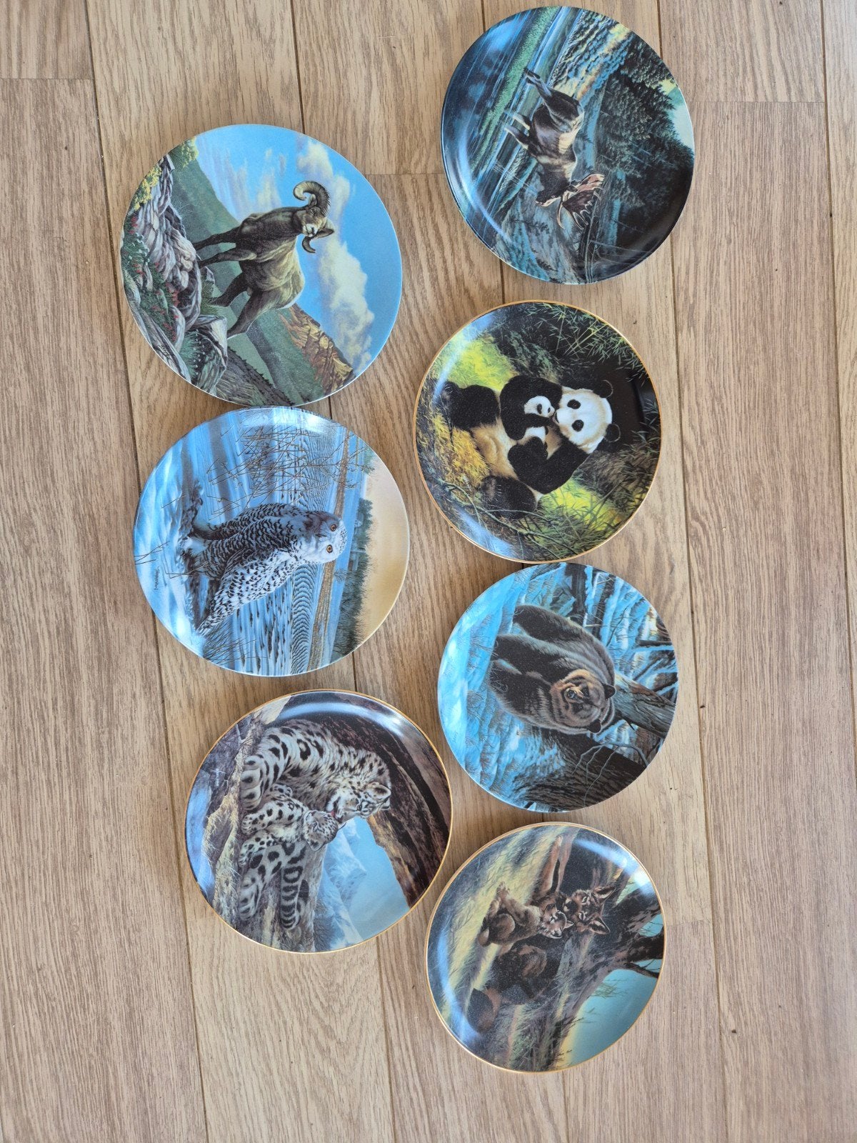 Dominion China Limited Edition Wildlife Borden (7 stuks), Ophalen of Verzenden, Zo goed als nieuw, Wild dier, Overige typen