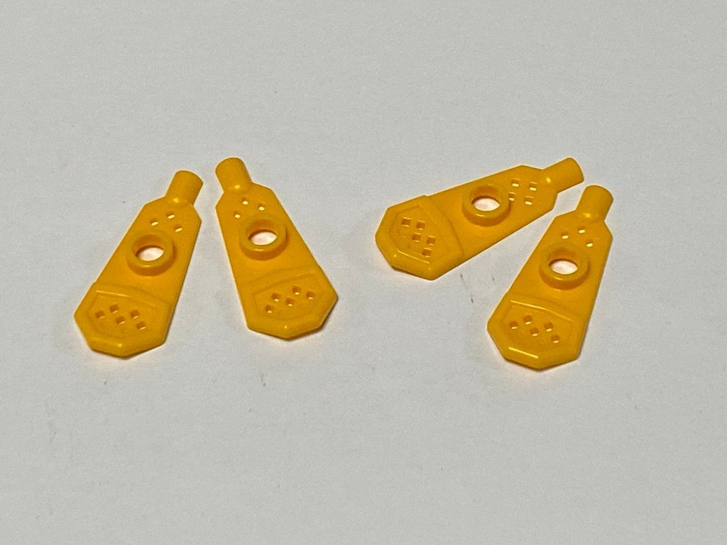 Partij Lego 4x nieuwe fel licht oranje sneeuwschoenen, Overige thema's, Lego, Nieuw, Ophalen of Verzenden