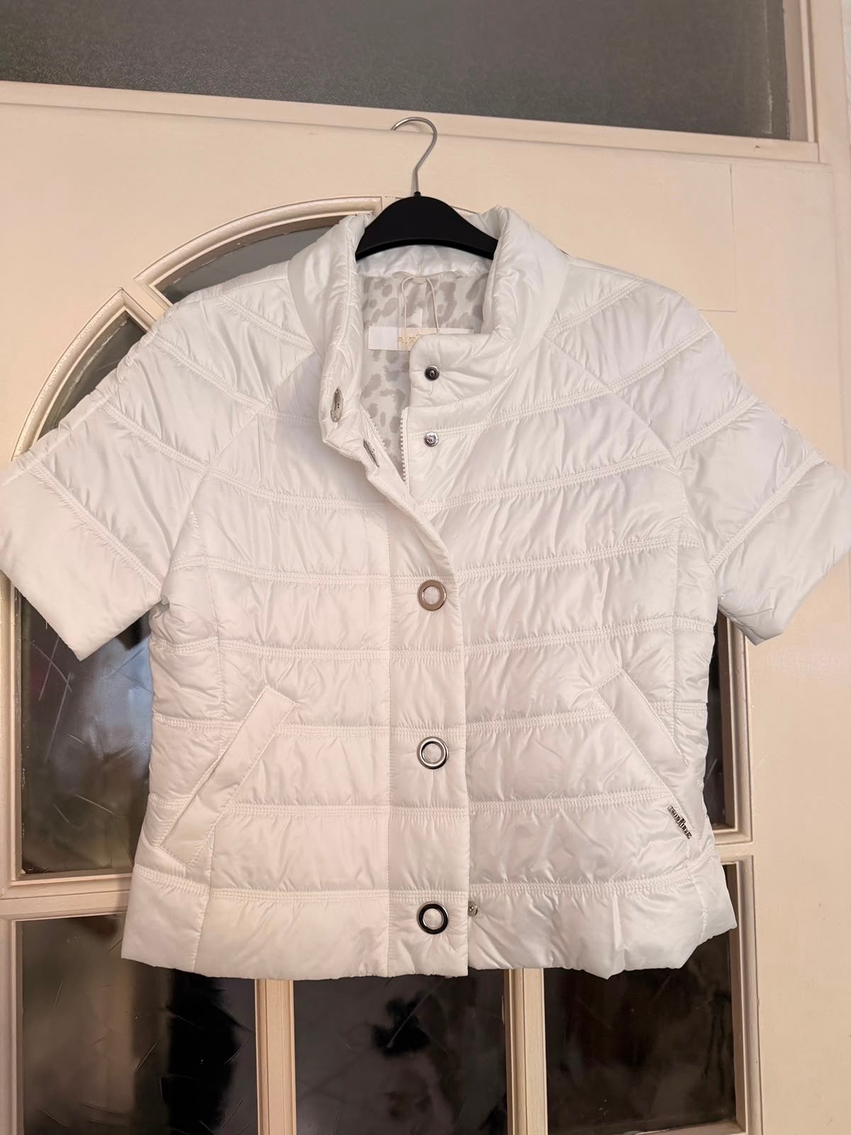 Airfield Bodywarmer Wit Maat 36 met Luipaardprint Voering, Kleding | Dames, Bodywarmers, Ophalen of Verzenden, Gedragen, Maat 36 (S)