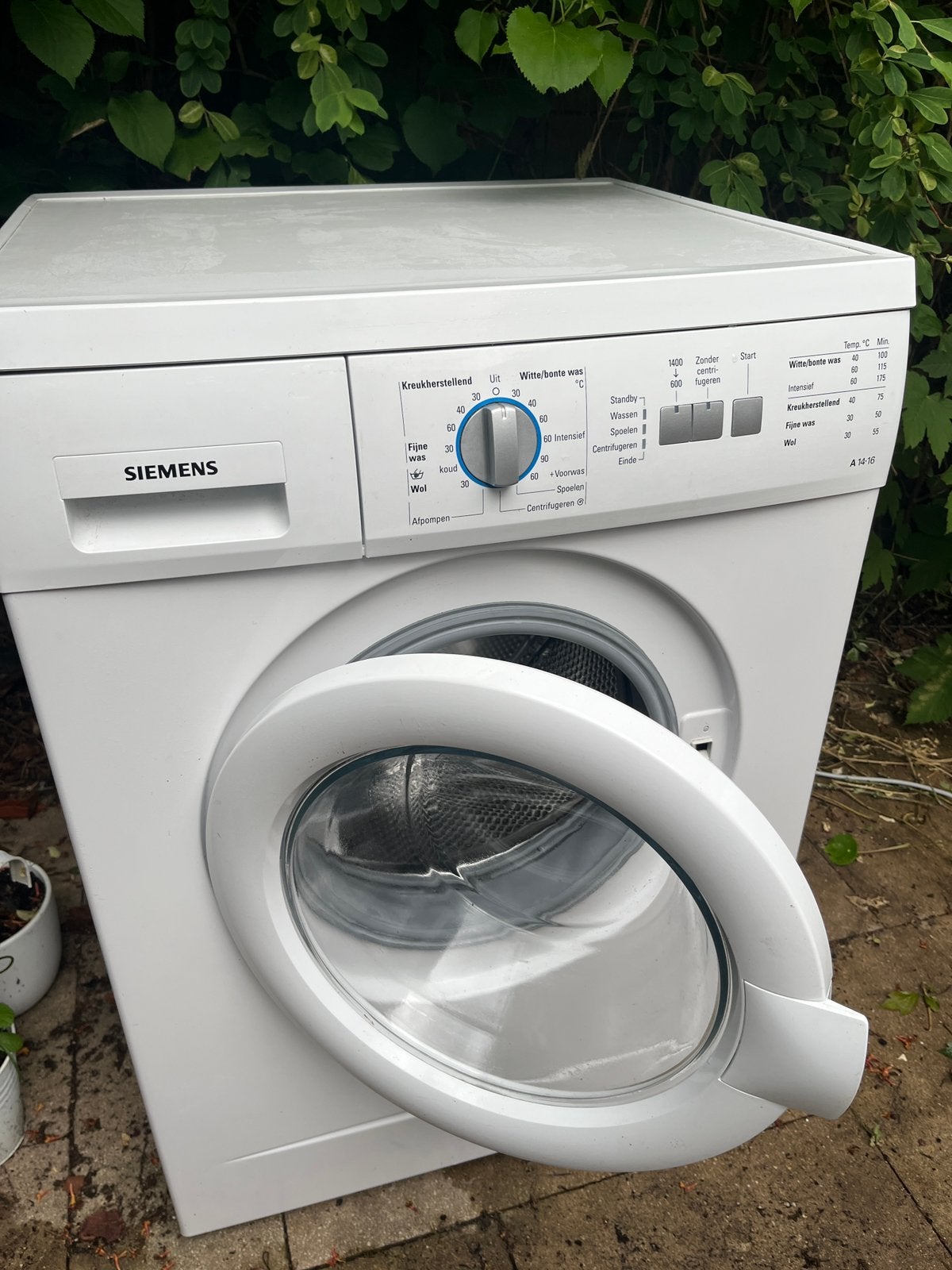 Siemens wasmachine, Witgoed en Apparatuur, Ophalen, 1200 tot 1600 toeren, 85 tot 90 cm