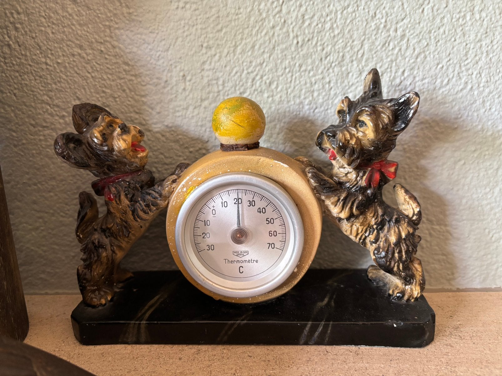 Schotse terrier oude thermometer, Ophalen of Verzenden