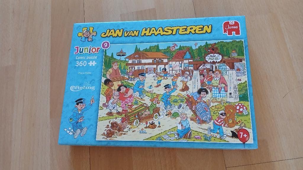 JAN VAN HAASTEREN PUZZELS JUNIOR, Ophalen of Verzenden, 500 t/m 1500 stukjes, Zo goed als nieuw, Legpuzzel