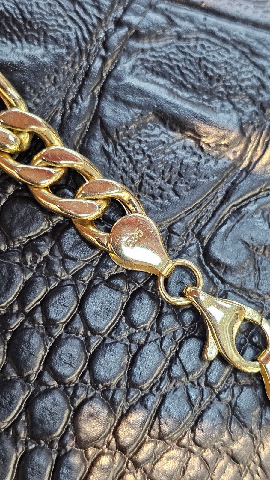 Prachtige Figaro 14k gouden ketting 60cm lang, Ophalen of Verzenden, Nieuw, Goud, Goud