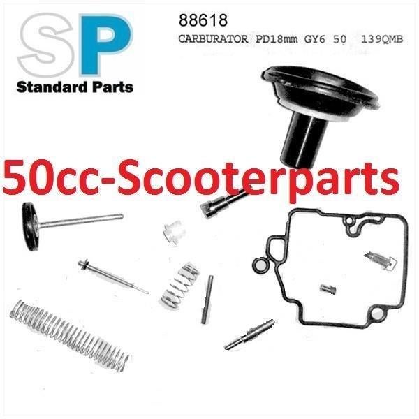 Carburateur revisieset China GY6 16mm spr 82 # 35 90754, Ophalen of Verzenden