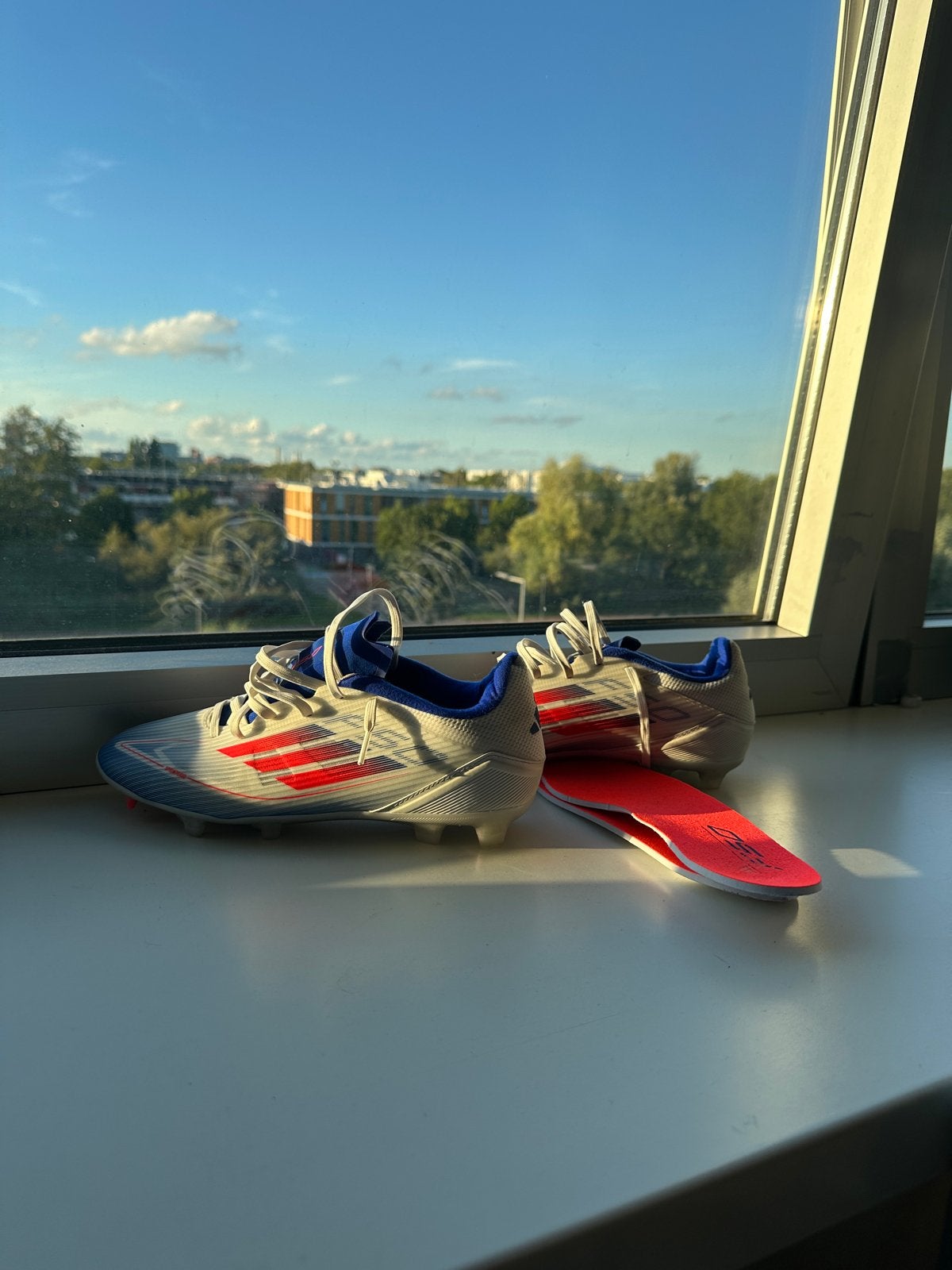 Adidas F50 voetbalschoenen boots (AdvancemenPack) FG Maat 42, Blauw, Boots, Ophalen of Verzenden, Zo goed als nieuw
