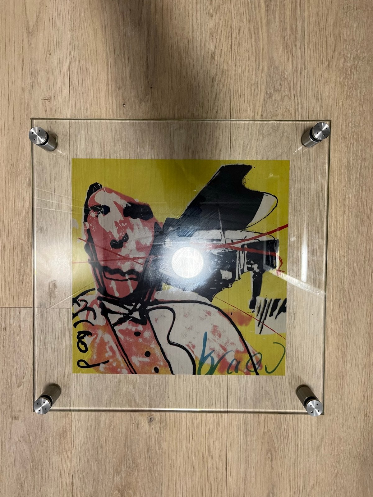Herman Brood 'Piano' op glas (in licentie gemaakt), Ophalen