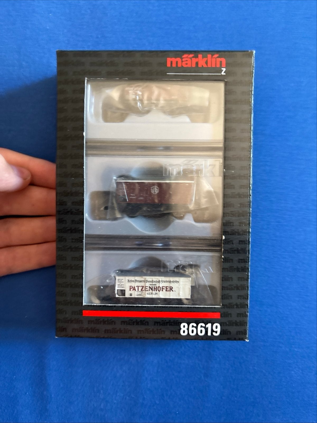 Märklin Z 86619 Goederenwagon Set Patzenhofer, Ophalen, Wisselstroom, Märklin, Nieuw