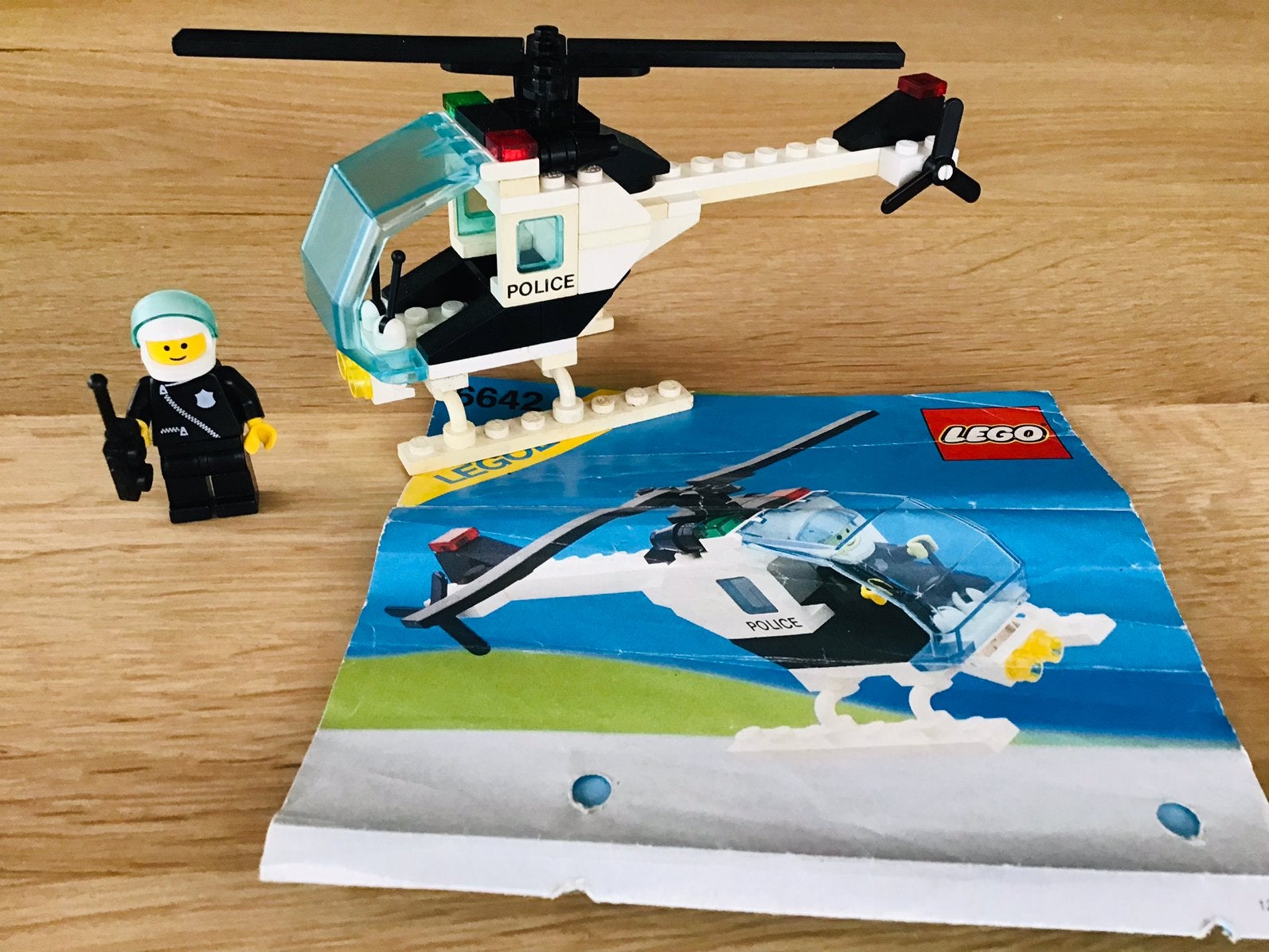 LEGO classic 6642, legoland police helicopter, compleet, Gebruikt, Lego, Ophalen of Verzenden, Compleet