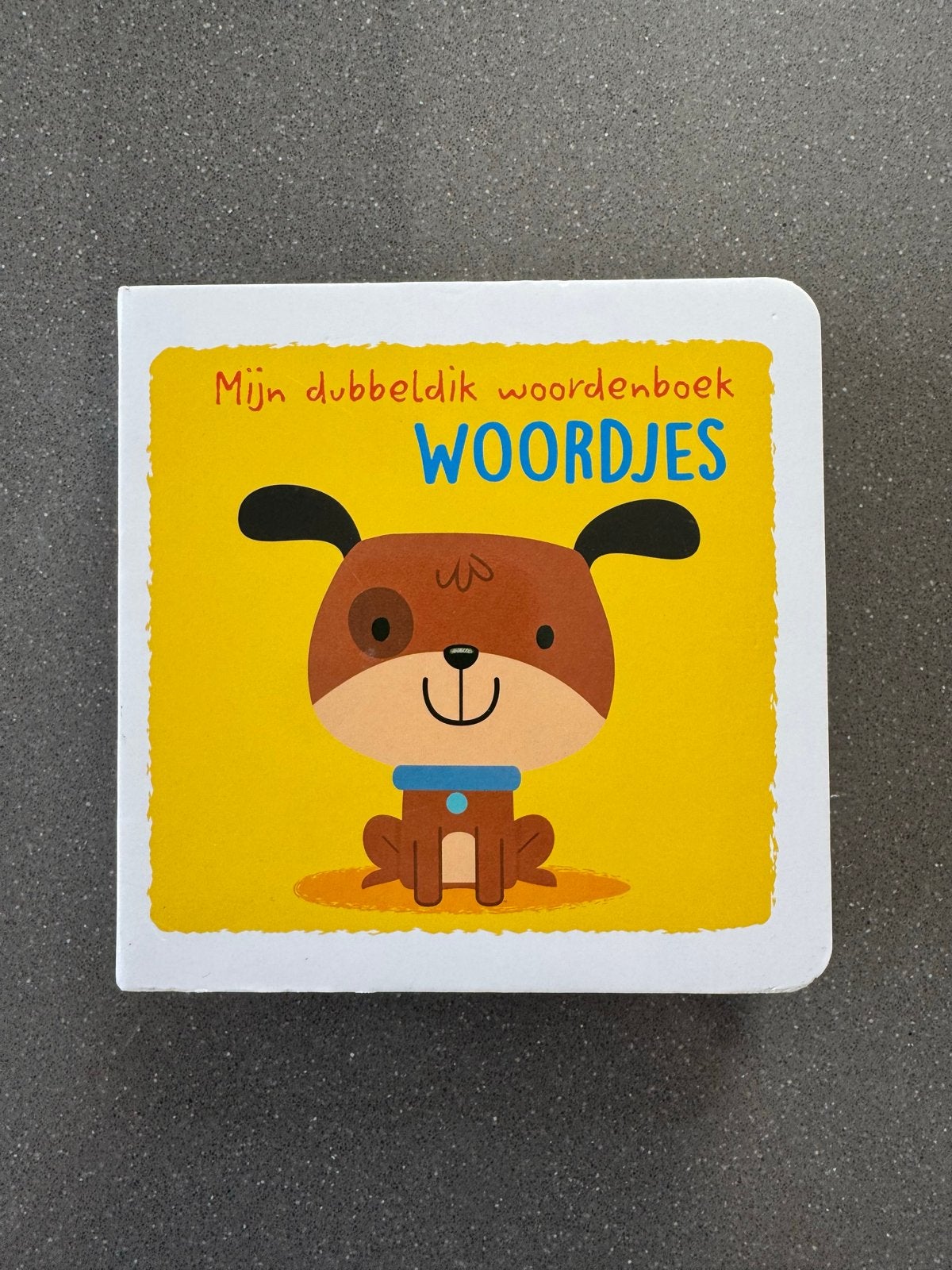 Mijn dubbeldik woordenboek Woordjes, Ophalen of Verzenden, Zo goed als nieuw, Uitklap-, Voel- of Ontdekboek, 0 tot 6 maanden