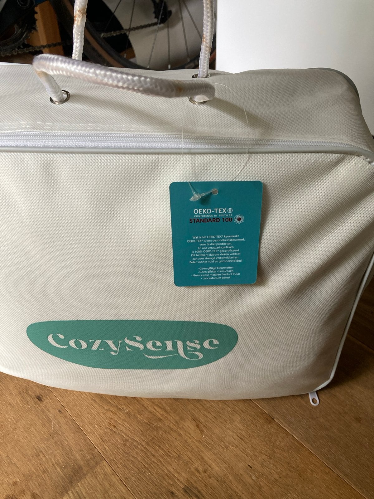 Zo goed als nieuwe verzwaringsdeken (CozySense), Eenpersoons, Ophalen of Verzenden, Overige merken, Grijs