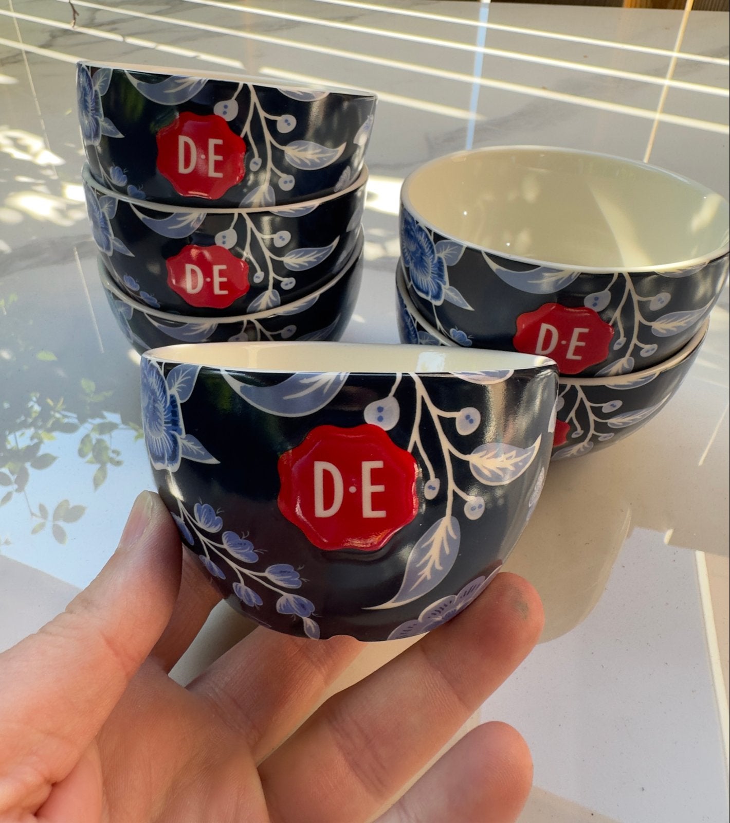 DE Servies koffie kommen  - Set van 6, Overige merken, Keramiek, Vintage, Ophalen of Verzenden