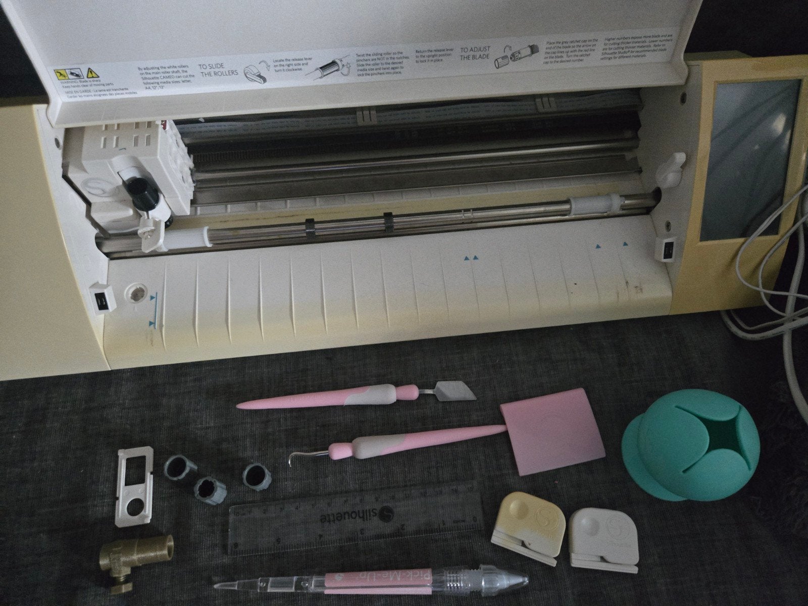 Silhouette Cameo 2 snijmachine met accessoires, Gebruikt, Elektrisch, Ophalen of Verzenden, Silhouette