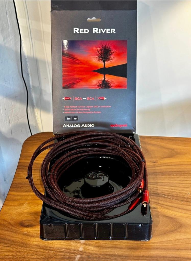 AudioQuest Red River RCA Interlink Kabel - 3m, Audio, Tv en Foto, Audiokabels en Televisiekabels, Ophalen of Verzenden, Zo goed als nieuw