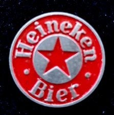 Heineken Bier speld- rood gelakt, Verzamelen, Verzenden, Nieuw, Merk, Speldje of Pin
